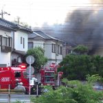 【火事現場】2017年5月20日発生 埼玉県入間市小谷田付近